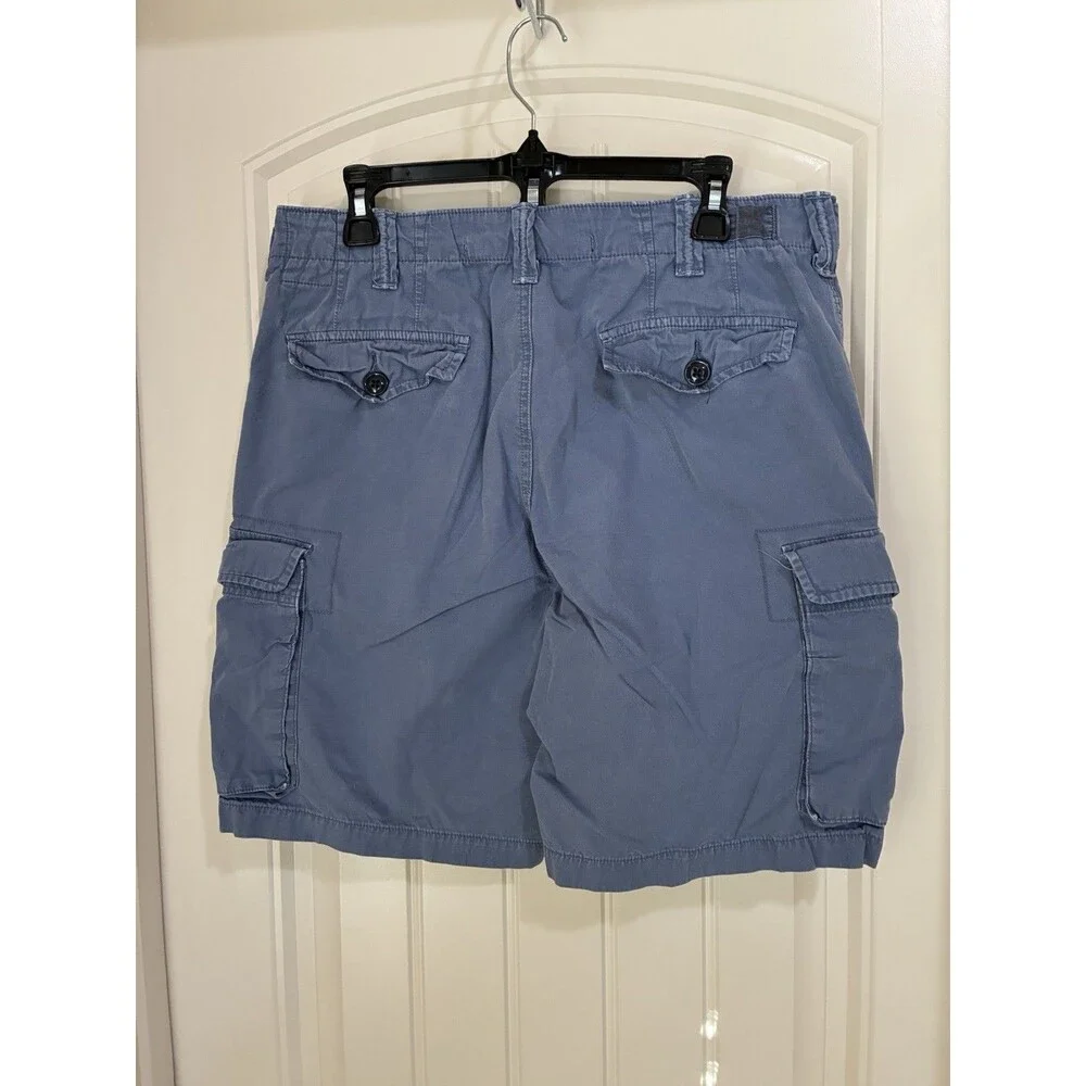 Polo Ralph Lauren Cargo Shorts Men Size 32 Washed Blue Relaxed Fit